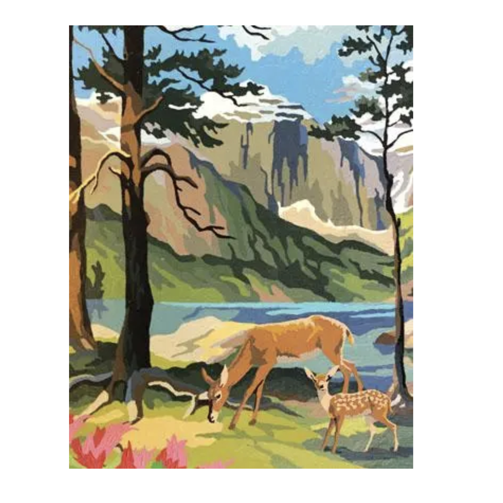Mountain deer : greeting card