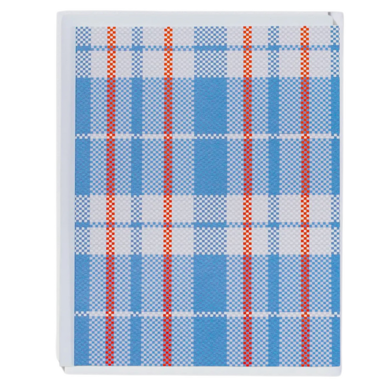 Plaid greeting card