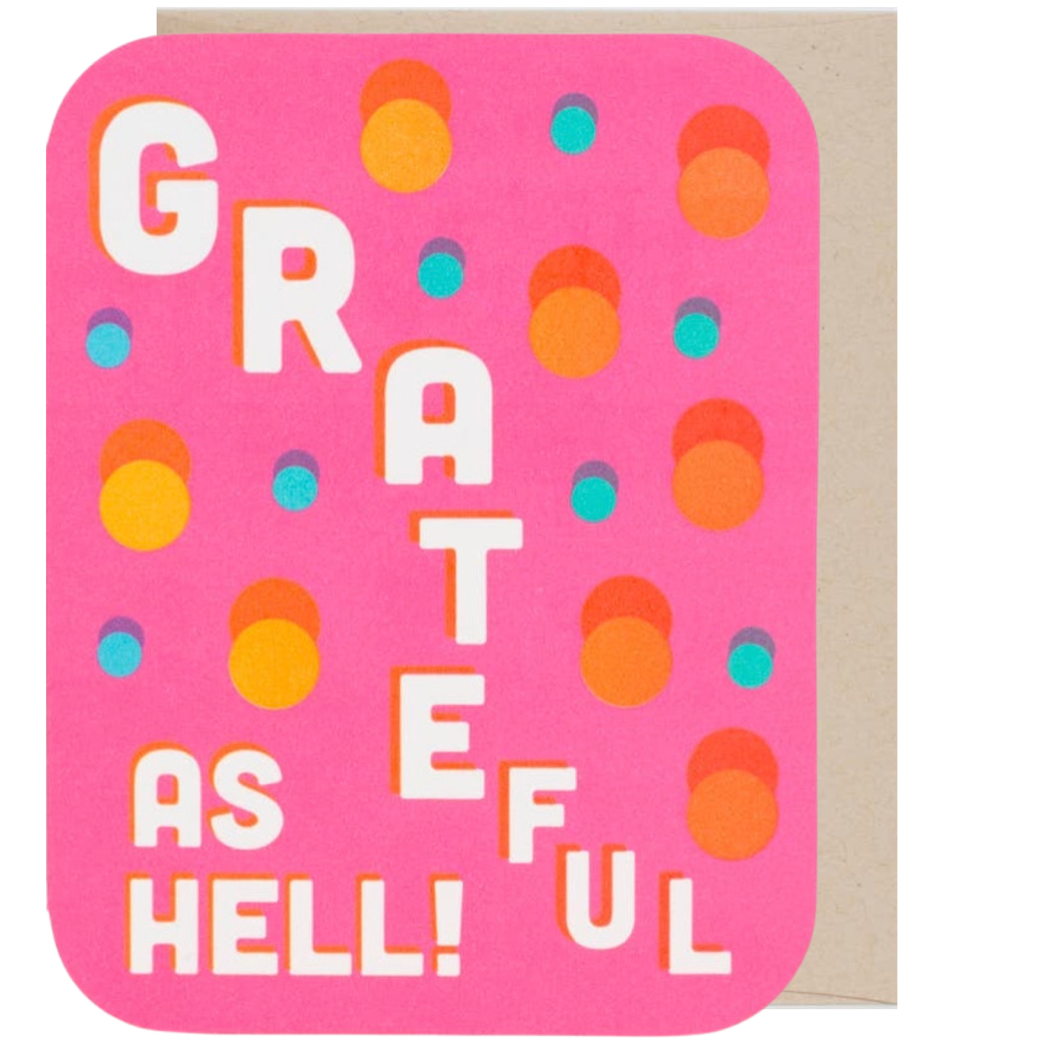 Grateful greeting card