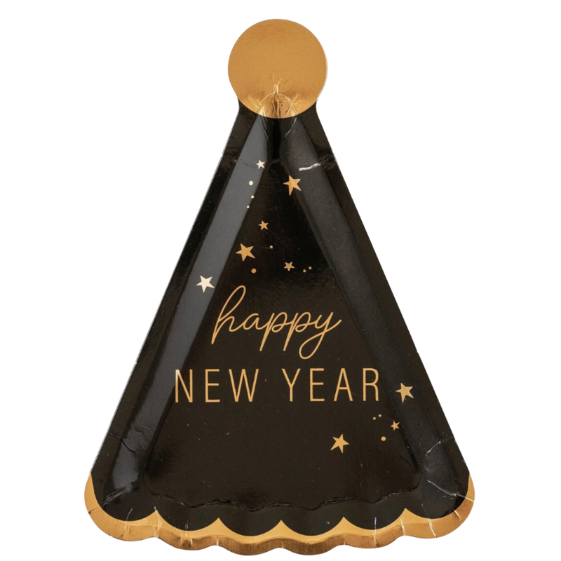 New Year hat shaped plate