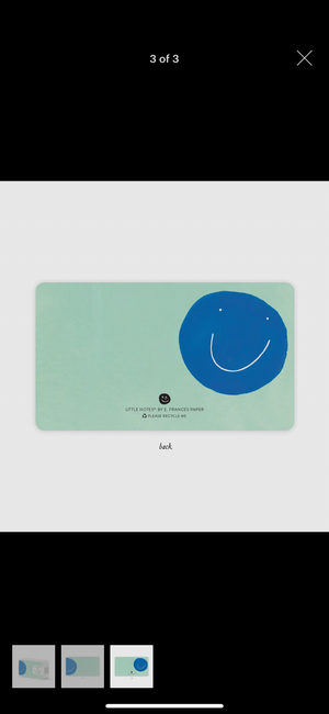 Blue Smiley Little Notes®