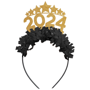 2024 Stars New Years Party Headband Crown