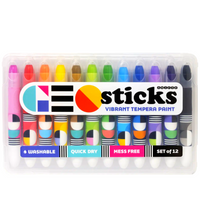 Geo Sticks Vibrant Tempera Paint Sticks