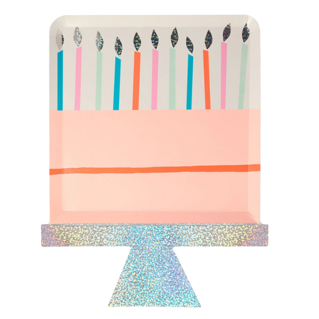 Birthday Cake Plates (x 8)
