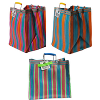 Rect: Recycled Plastic Stripe Bag