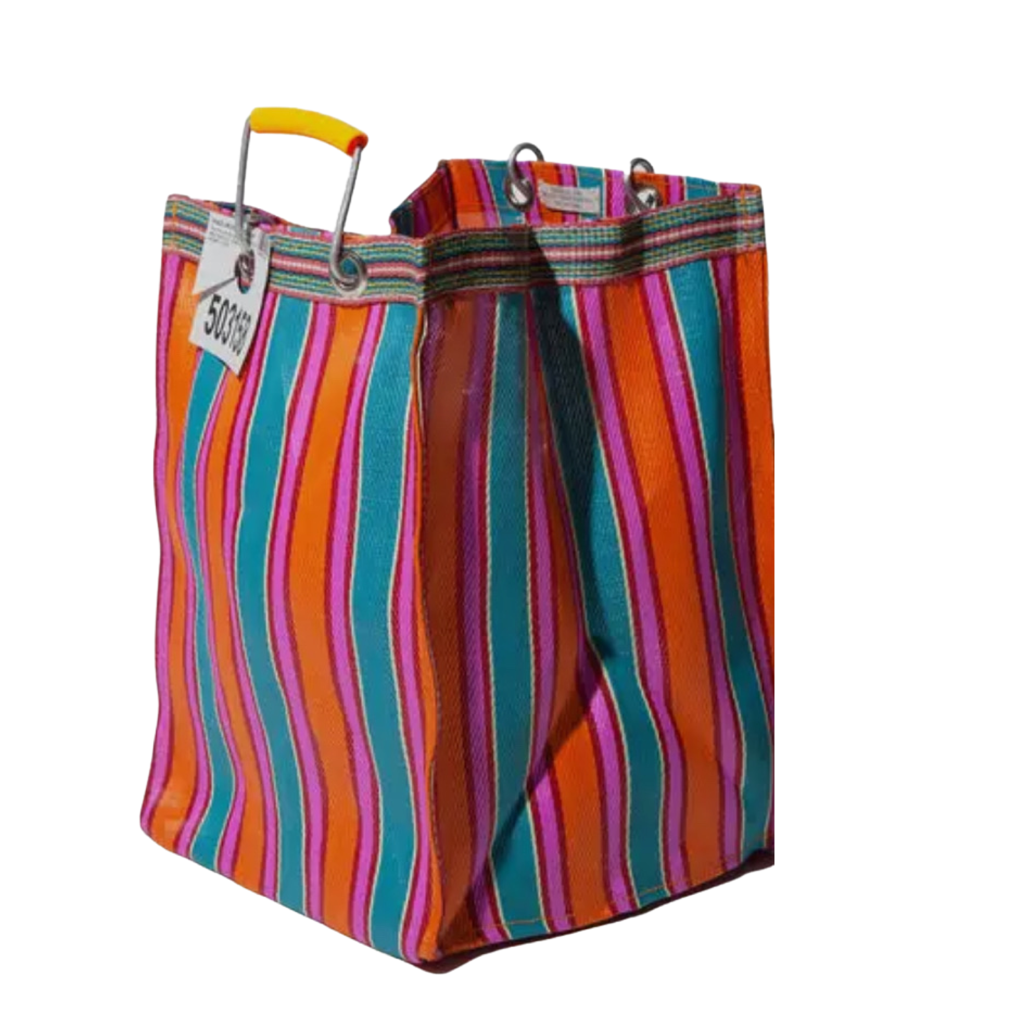 Rect: Recycled Plastic Stripe Bag