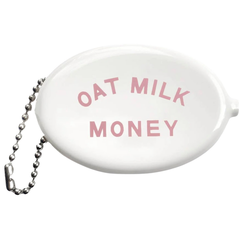 Oat milk money: coin pouch