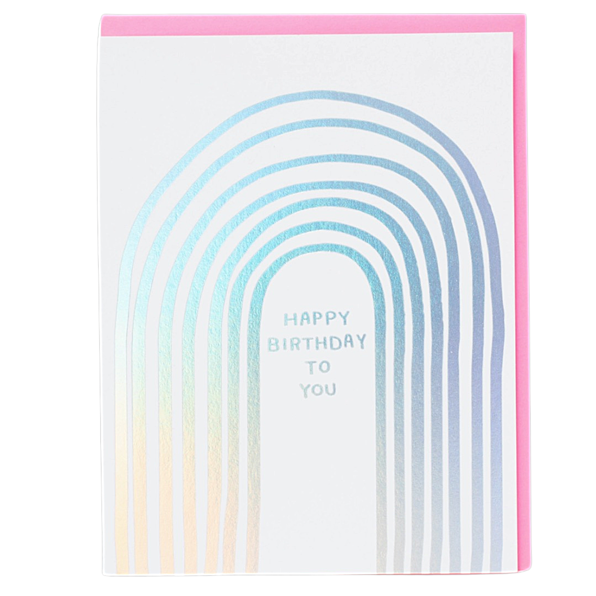 Rainbow Birthday greeting card