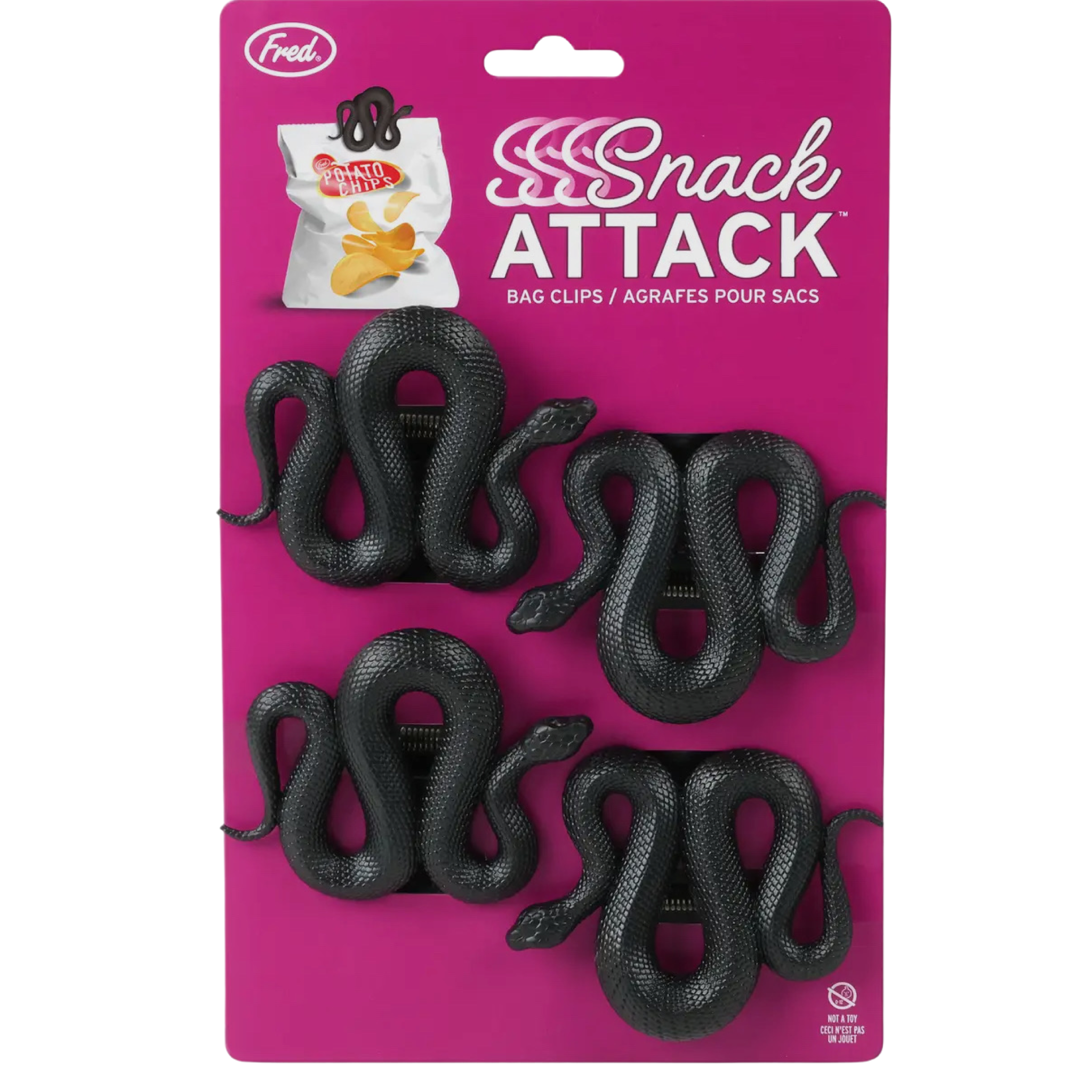 Ssssnack Attack - Snake Bag Clips