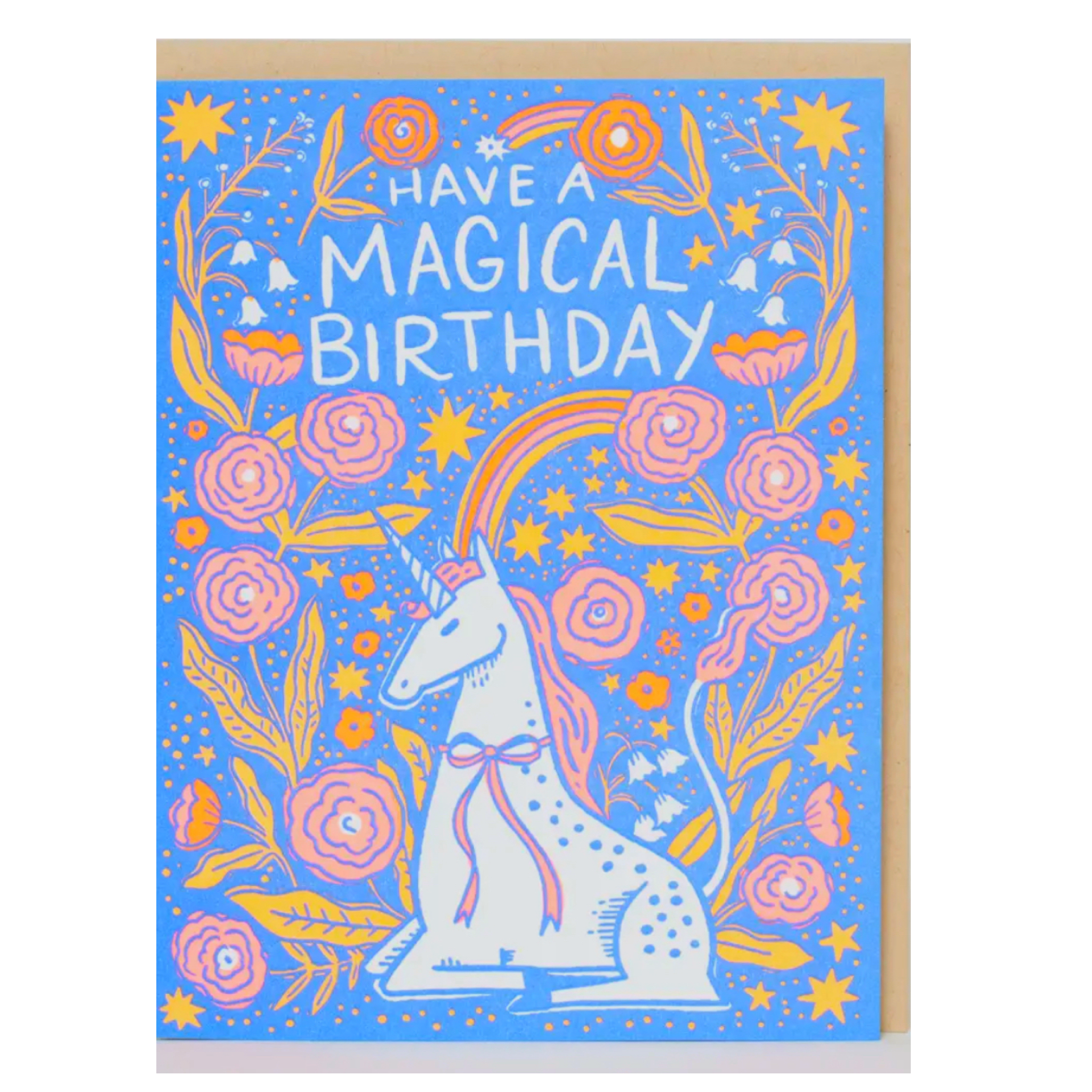 Magical Unicorn Birthday greeting card