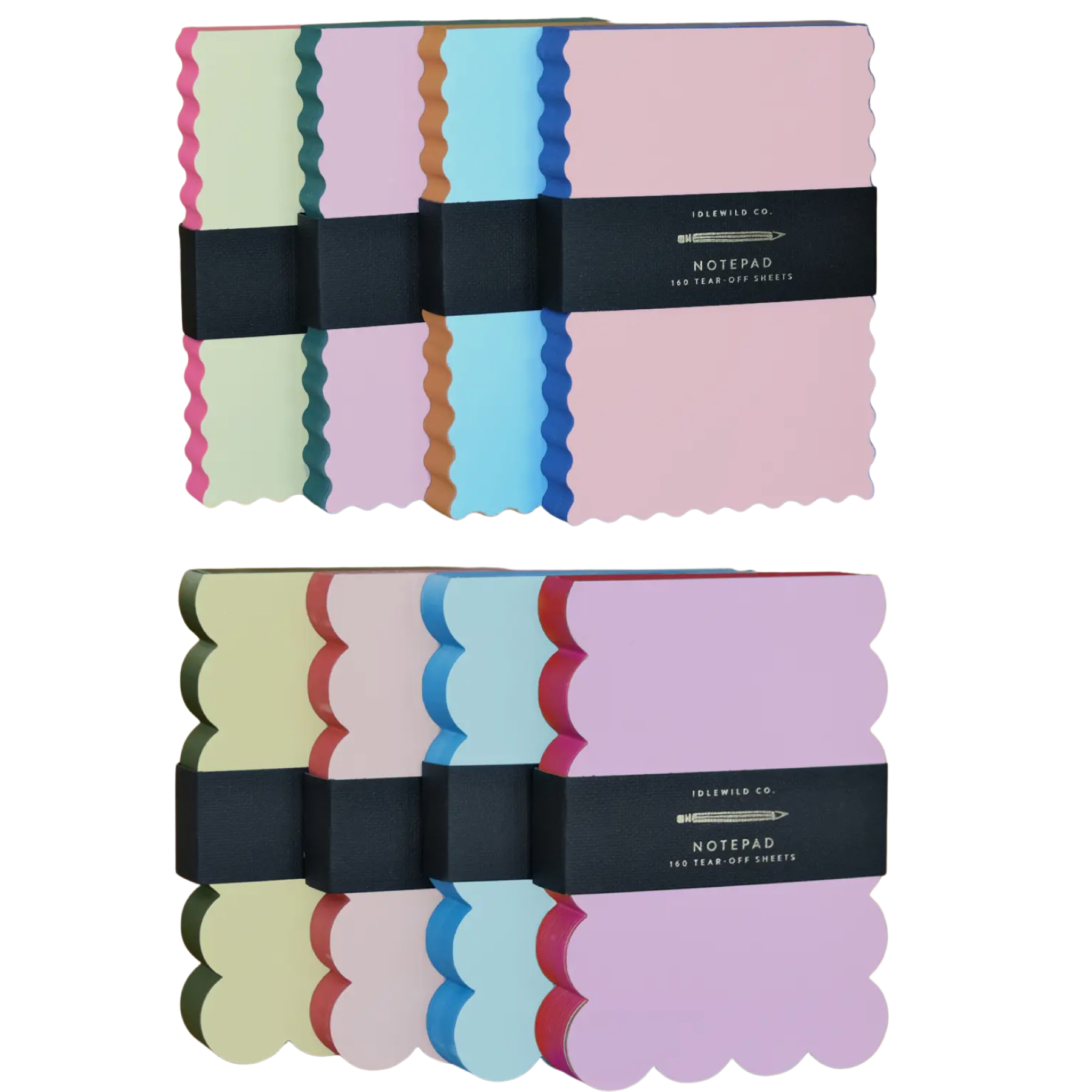 Shapes + colors notepads