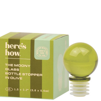 olive: Moony Glass Bottle Stopper
