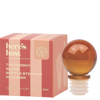 amber: Moony Glass Bottle Stopper