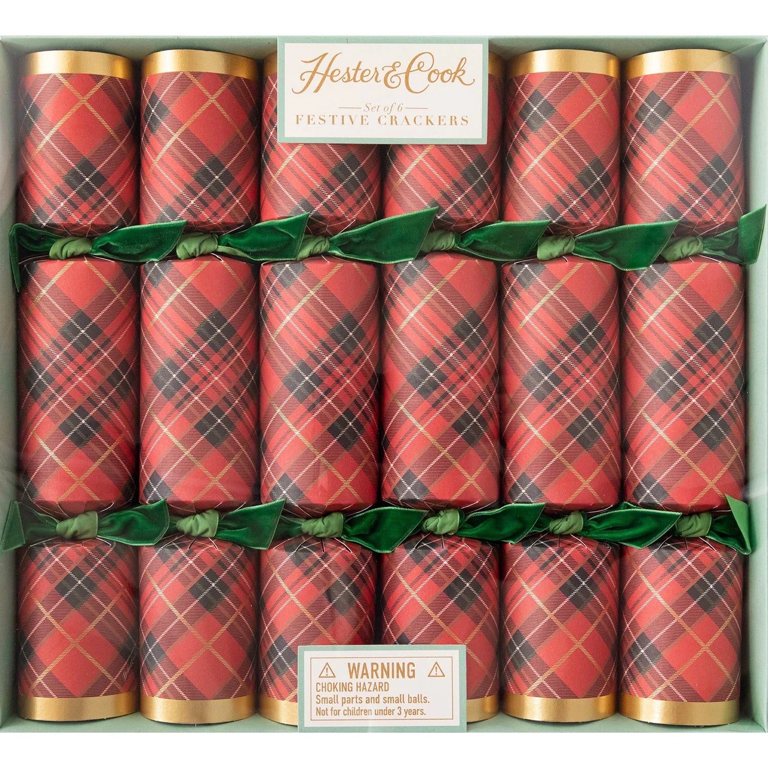 red plaid crackers