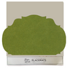 green: French Frame Die Cut Placemat Sheets Placemat
