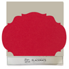 red: French Frame Die Cut Placemat Sheets Placemat
