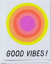 good vibes greeting card