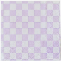 check it lavender cocktail napkin