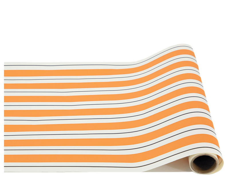 orange/black stripe : paper table runner