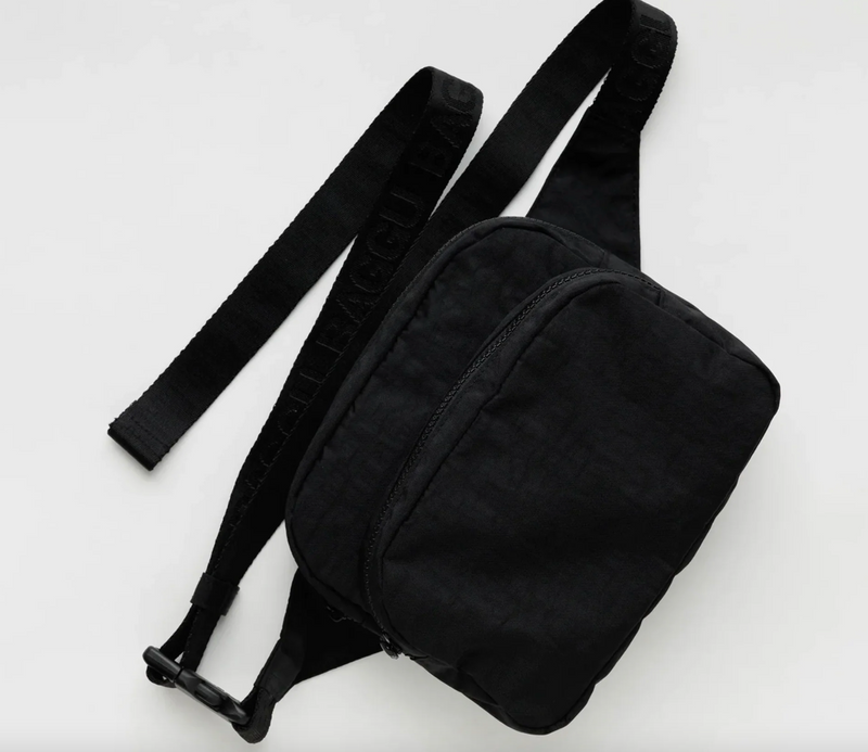 black: fanny pack