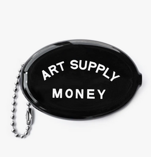 art supply money: coin pouch