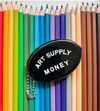 art supply money: coin pouch