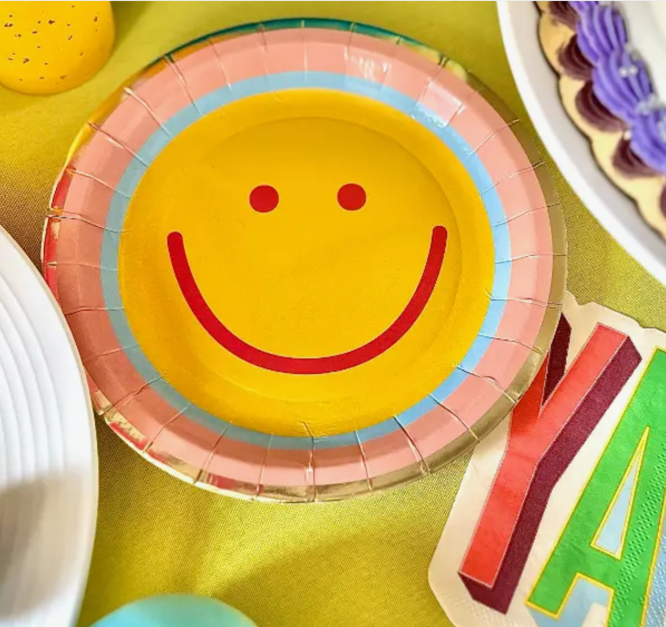 smile face plates