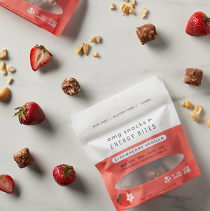strawberry vanilla Energy Bite