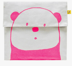 pink bear Flip Snack Bag 'Snack'