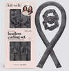 Satin Heatless Curling Set - charcoal