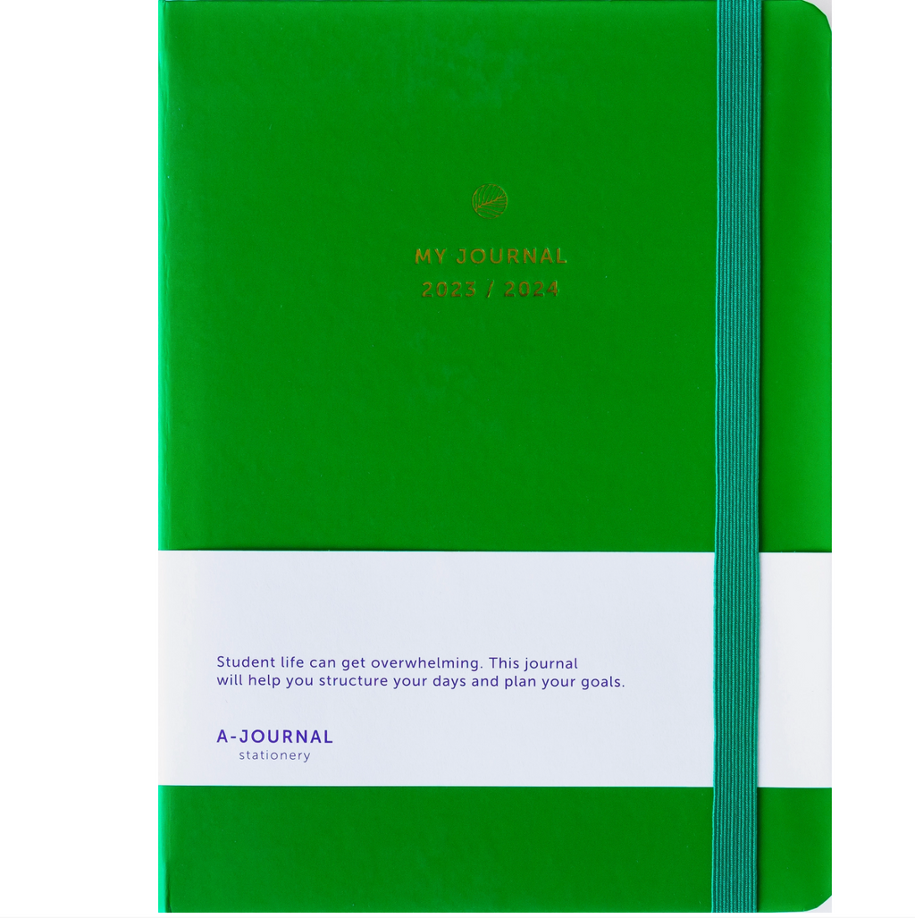 bright green: Journal School Diary 2023 / 2024