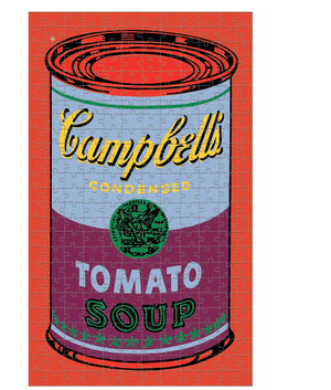 Red Violet 300 Piece Tin Puzzle Andy Warhol Soup Can
