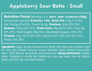 appleberry sour belts- candy club
