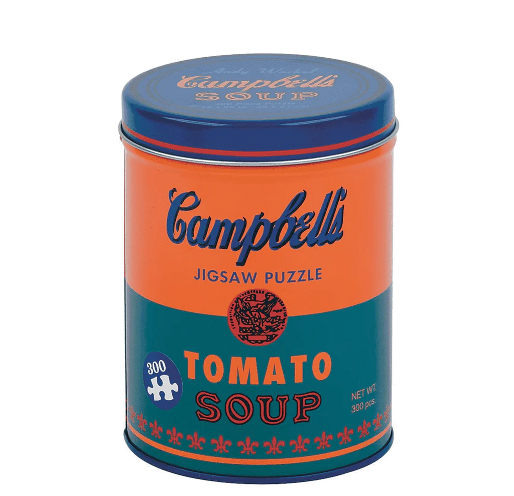 orange 300 Piece Tin Puzzle Andy Warhol Soup Can