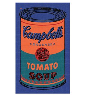 orange 300 Piece Tin Puzzle Andy Warhol Soup Can
