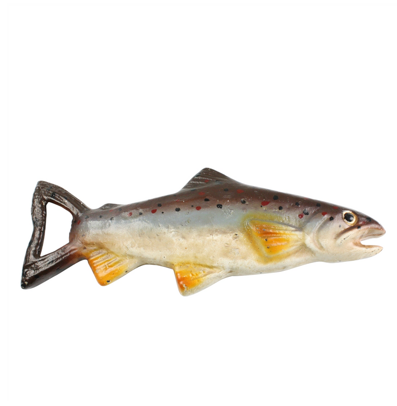painted fish cast iron - bottle opener