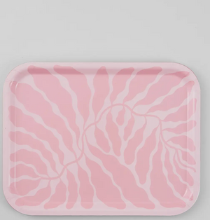 pink 'leaves' Art Tray