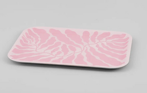 pink 'leaves' Art Tray