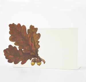 acorn leaf place card