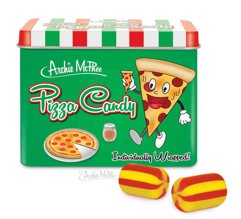 pizza candy in tin