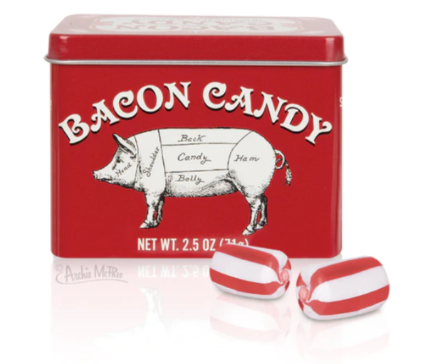 bacon candy tin