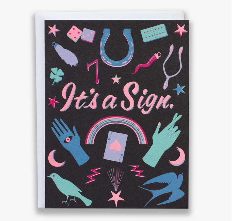 its a sign greeting card
