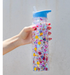 confetti waterbottle/straw