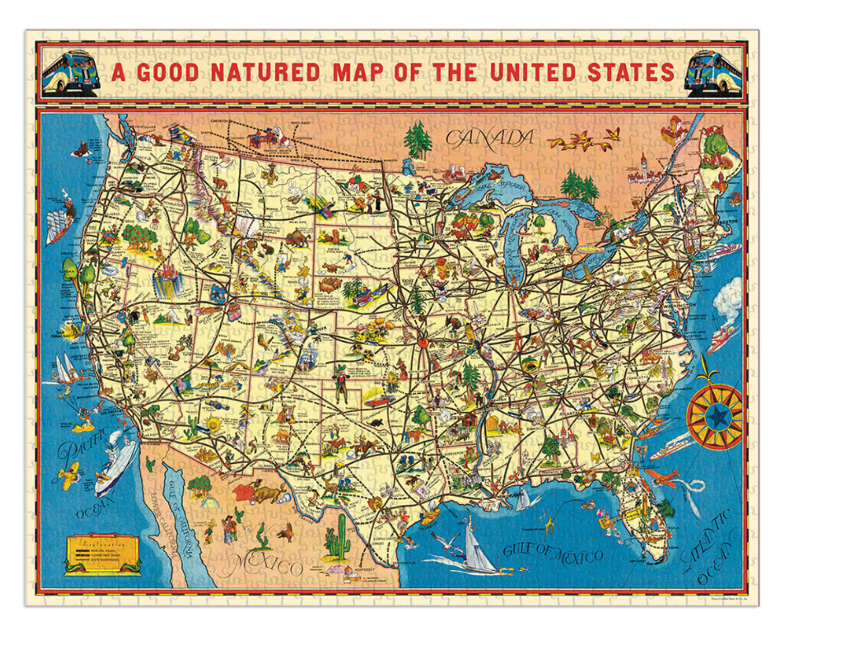 USA map 1000 Piece Puzzle