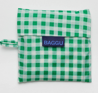 green gingham : BAGGU bag