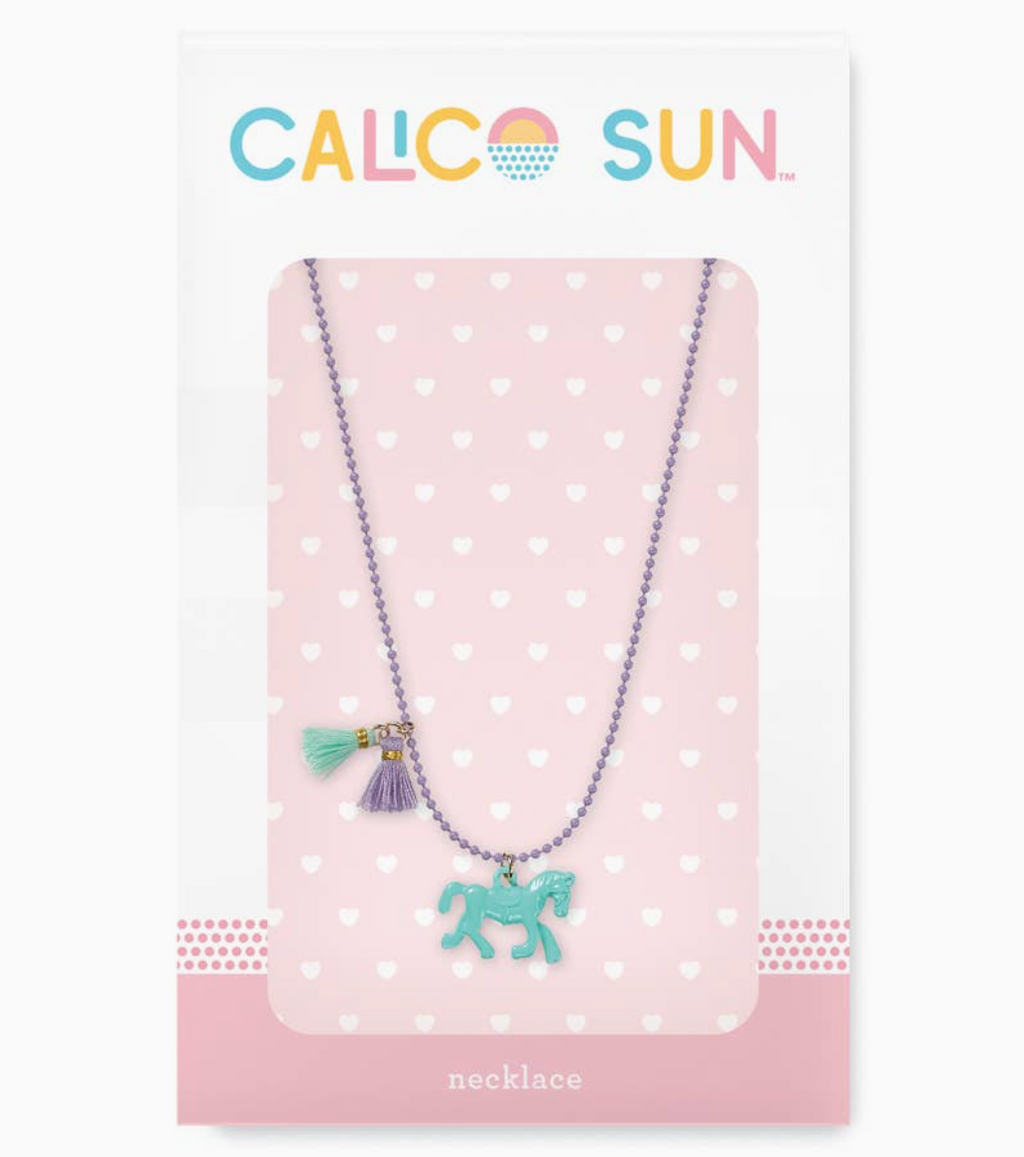 zoey horse necklace -