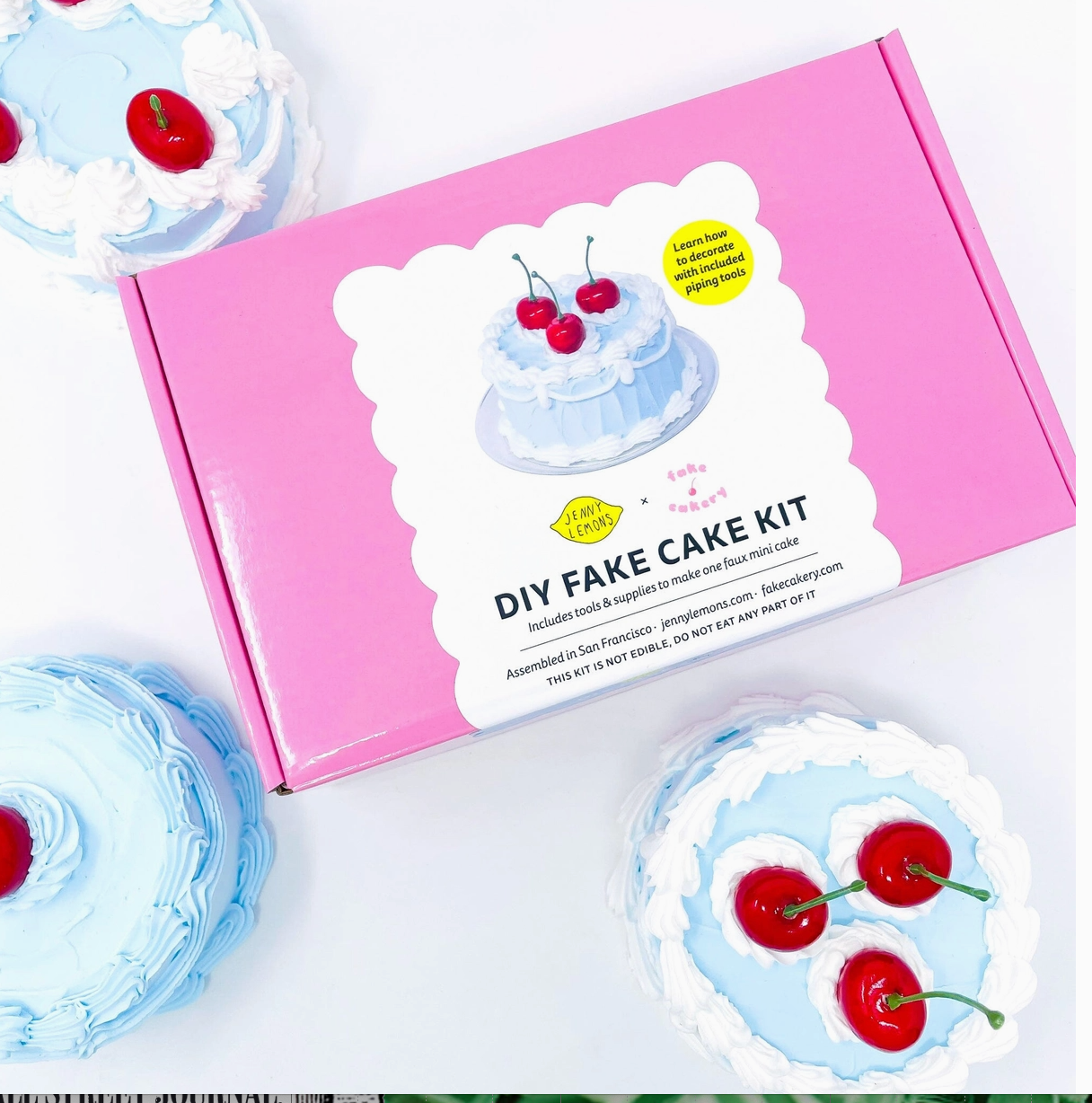 fake cake kit: blue