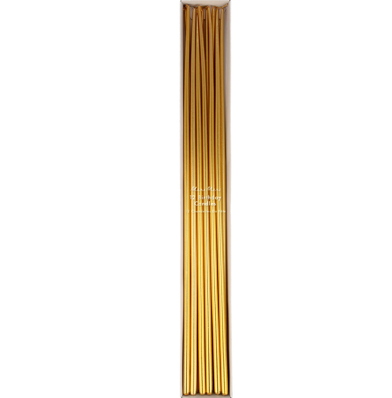 Gold TALL Party Candles
