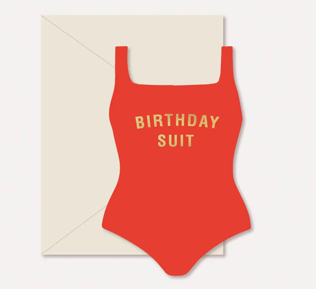Birthday Suit Greeting Card