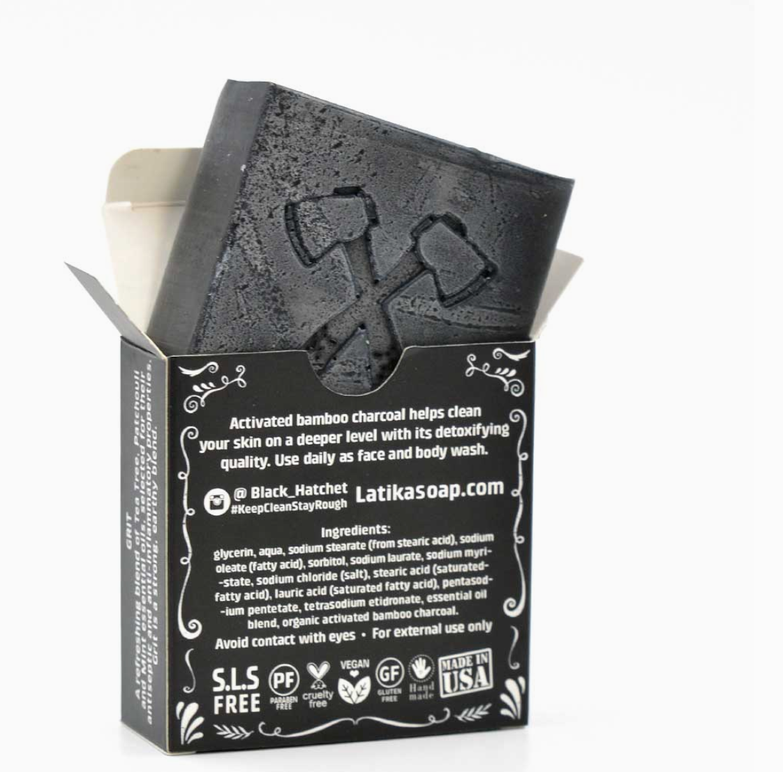 GRIT soap: charcoal